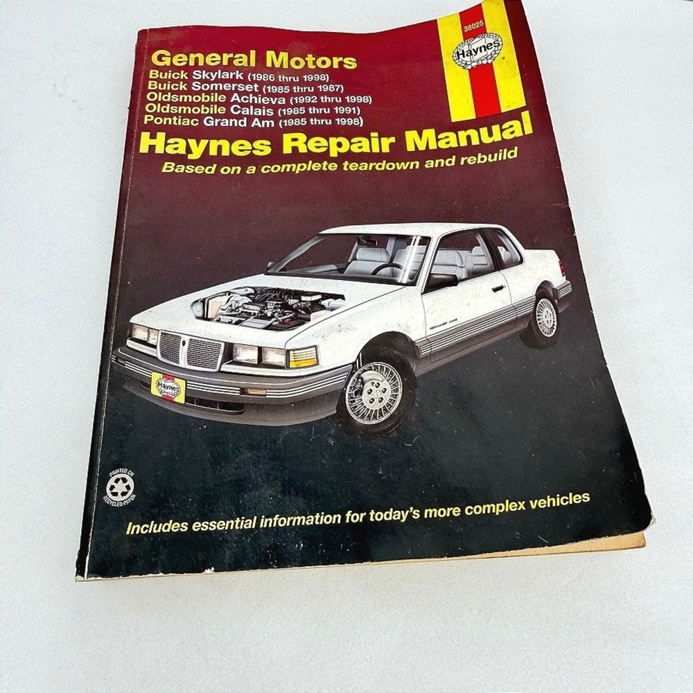 Haynes General Motors N-Cars Repair Manual 1985-1998 DIY Automotive Guide 38025